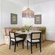 TOV Furniture Tassina Black/Cream Dining Chair-1