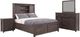 Jofran Inc. Madison County 4-Piece Barnwood King Barn Door Bedroom Set-0