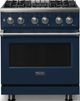 Viking® 5 Series 30" Slate Blue Pro Style Dual Fuel (LP) Range with Polished Chrome Trim-0