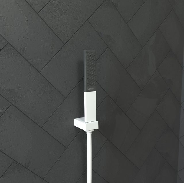 Hansgrohe Rainfinity Matte White Baton 2.5 GPM Handshower-1