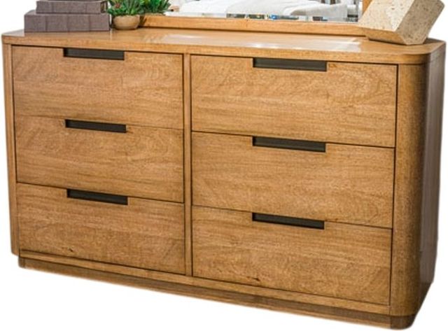 Signature Design by Ashley® Cladian Light Brown Dresser and Mirror-1