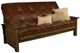 Kodiak Furniture Washington Oregon Trail Saddle/Rustic Walnut Queen Futon with Mattress-0