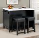 Furniture of America® Albergo 3-Piece Black Bar Table Set-1
