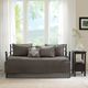 Olliix by Madison Park 6 Piece Dark Grey Quebec Reversible Daybed Cover Set-2