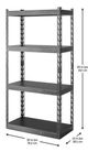 Gladiator® Hammered Granite 30" Wide EZ Connect Rack with 15" Deep Shelves-1