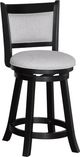 Crown Mark Cecil Black/Dove Swivel Pub Stool-0