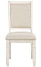 Homelegance® Asher Antique White/Beige Side Chair-2