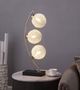 Coaster® Claudia Black/Chrome 30" Woven Spherical Metal Table Lamp -4