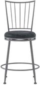 HH2 Home Slemmons Gray Swivel Counter Stool-1