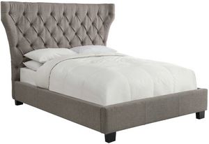 Modus Furniture Geneva Melina Dolphin Linen Queen Platform Bed