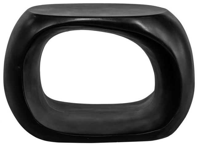 Moe's Home Collection Albers Black Concrete Outdoor Stool-0