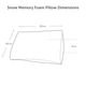 Protect-A-Bed® Therm-A-Sleep® White Snow Memory Foam Queen Pillow-4