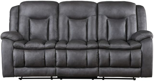 New Classic® Home Furnishings Morello Gray Power Reclining Sofa-2