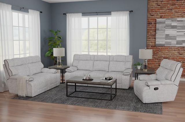 Emerald Home Grayson Gray Manual Reclining Sofa-1