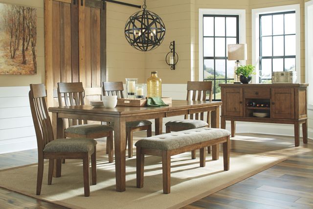 Benchcraft® Flaybern Light Brown Upholstered Side Chair-3