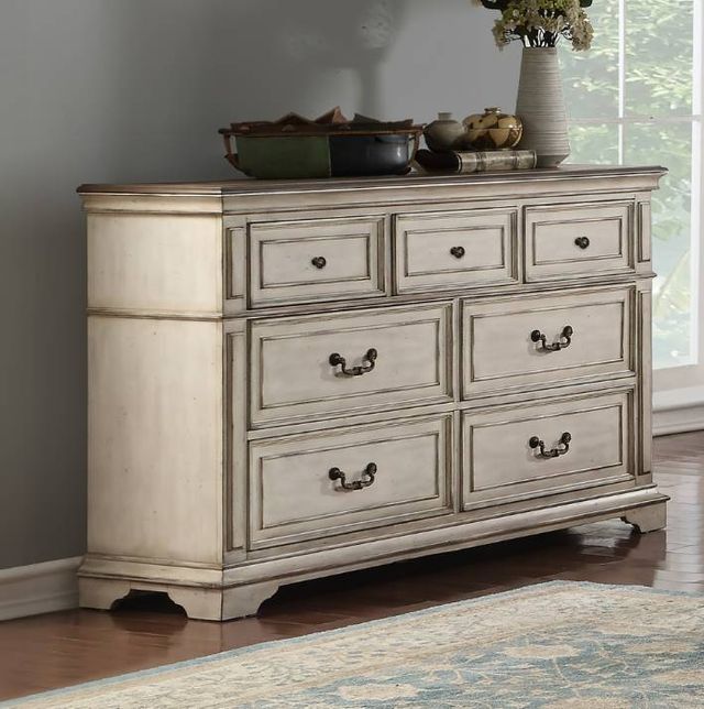 New Classic® Home Furnishings Anastasia Antique White Dresser-1