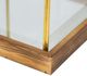 A & B Home Brown/Clear/Gold Glass Dome-3