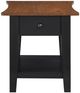 Steve Silver Co. Joplin Walnut End Table with Ebony Base-3