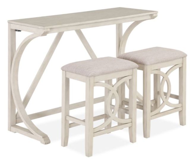 New Classic® Home Furnishings Bella 3-Piece Bisque Counter Sofa Table Set-0