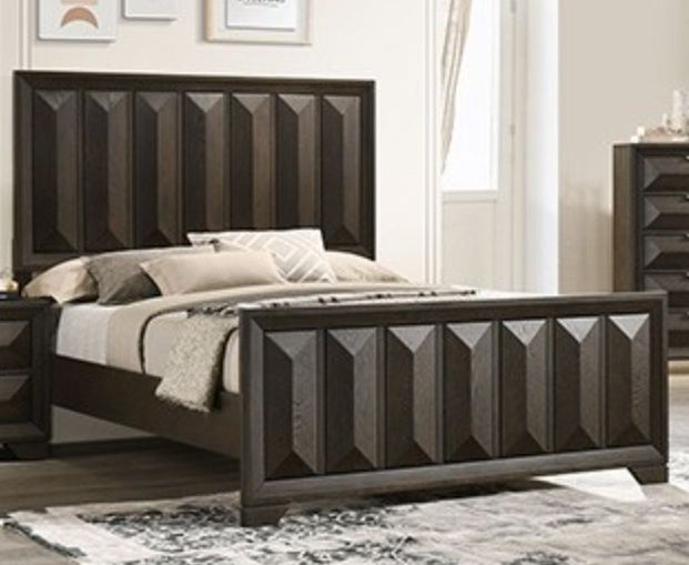 Furniture of America® Hexham Espresso Eastern King Panel Bed-0