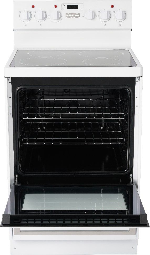 Marathon® 24" White Freestanding Electric Range-1