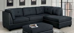 Furniture of America® Lita Gray Right-Arm Facing Sofa Sectional and Chaise