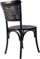 Moe's Home Collection Churchill 2-Piece Antique Black Dining Side Chair Set-3