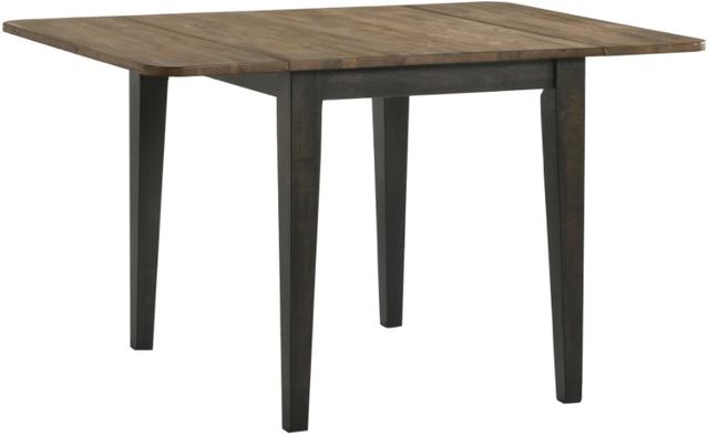 Intercon Harper Pecan Top Drop Leaf Table with Brushed Brown Base-0
