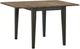 Intercon Harper Pecan Top Drop Leaf Table with Brushed Brown Base-0