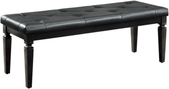 Homelegance® Allura Black Bed Bench-0
