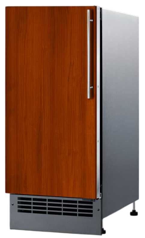 Summit® 15" 25 lb. Panel Ready Ice Maker-2