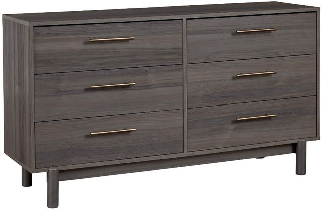 Signature Design by Ashley® Brymont 4-Piece Dark Gray Queen Platform Bed Set-2