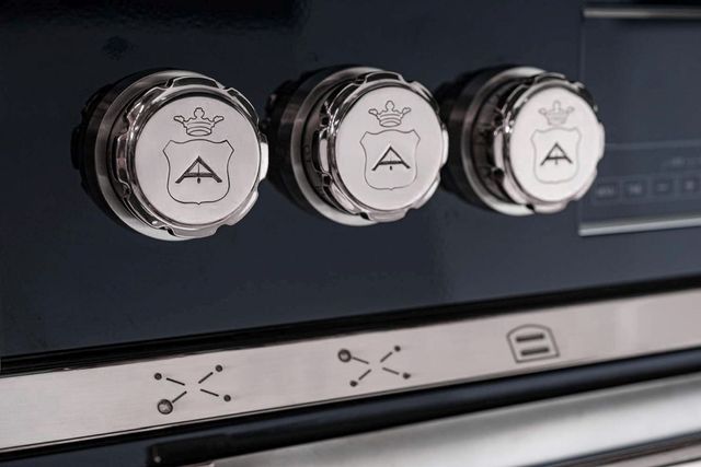 Officine Gullo Fiorentina 36" Custom Color Pro Style Induction Range with Solid Door-2