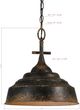 Forty West Leon Black 1-Light Pendant-1
