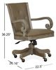 Magnussen Home® Tinley Park Dove Tail Gray Swivel Chair-1