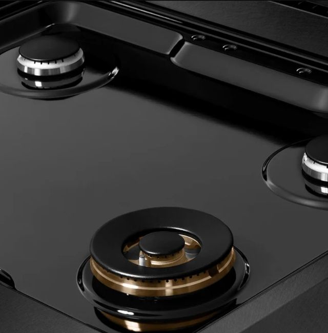 ZLINE Paramount 36" Black Satin Stainless Steel Gas Rangetop with 6 Burners and Porcelain Cooktop -3