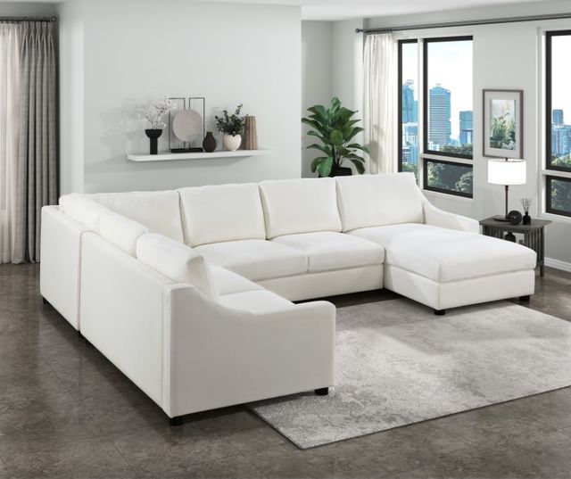 Homelegance® Zayden 4-Piece Ivory Sectional-1