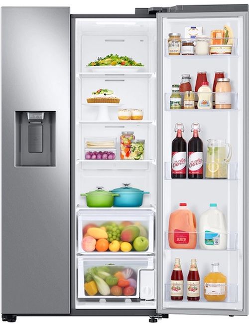 Samsung 36 in. 27.4 Cu. Ft. Fingerprint Resistant Stainless Steel Side-by-Side Refrigerator-8