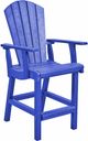 C R Plastics Generation Line Blue Classic Counter Arm Chair-0