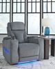 Signature Design by Ashley® Forest Lake Steel Power Recliner with Adjustable Headrest-2