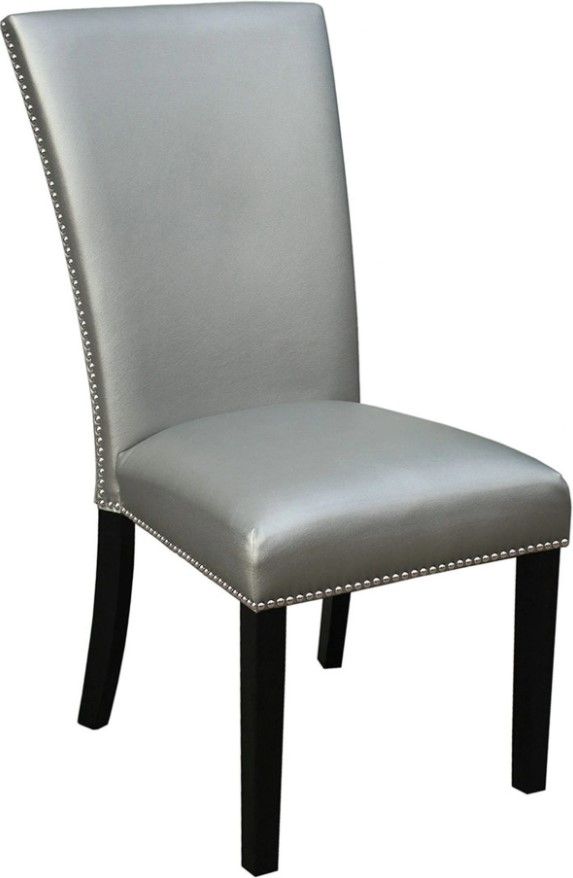 Steve Silver Co. Camila Espresso/Silver Upholstered Dining Side Chair-0