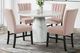 Elements International Bellini 5-Piece Pink/White Round Dining Set-0