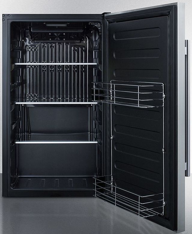 Summit® 19" 3.1 Cu. Ft. Stainless Steel ADA Compliant Shallow Depth Outdoor Built-In All Refrigerator-2