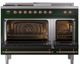 Ilve® Nostalgie II Noblesse 48'' Emerald Green Pro Style Dual Fuel Range with Copper Trim-1