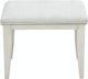 Pulaski™ Camila White Vanity Stool-1