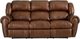 HomeStretch Laredo Cognac Leather Manual Reclining Sofa-1