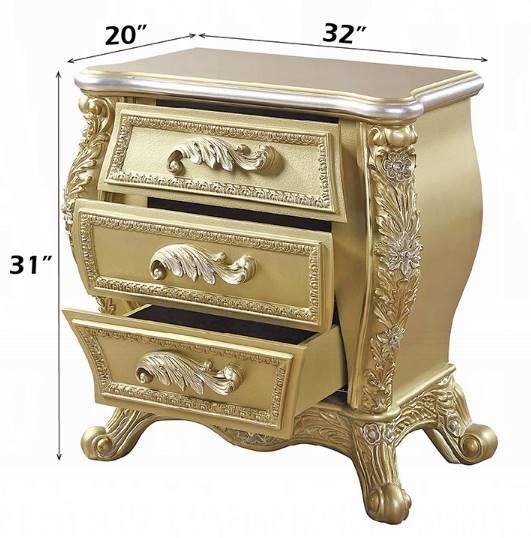 ACME Furniture Cabriole Gold Nightstand-2