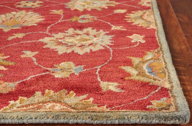 KAS Rugs Syriana Red Allover Kashan 5'x8' Rug-1