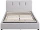 Homelegance® Aitana Gray Eastern King Platform Bed-4
