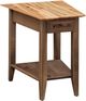 Country Classic Collection Customizable Simplicity Wedge Table with Drawer-0